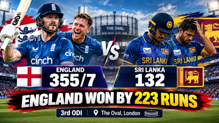 England vs Sri Lanka 3rd ODI Result: Tom Banton’s 126 Seals 223-Run Win
