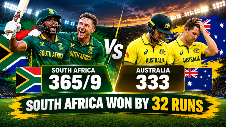 South Africa vs Australia 2nd ODI Result: Miller’s 142 Helps Proteas Win by 32 Runs